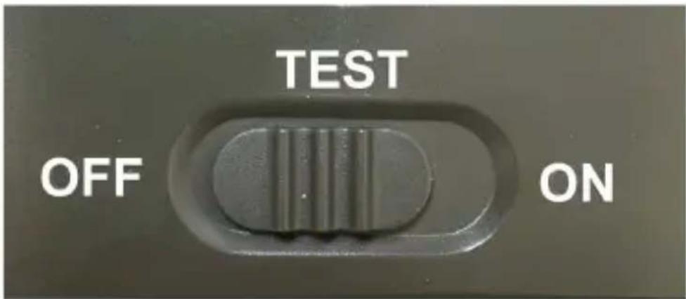 TEST OFF ON