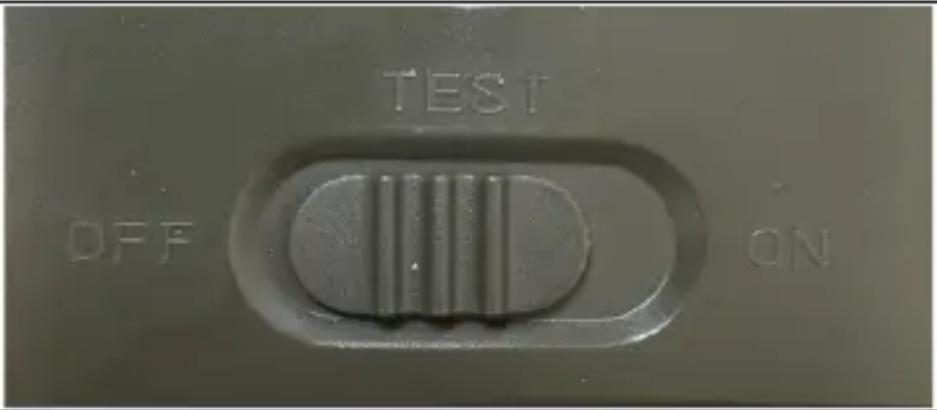 TEST OFF ON
