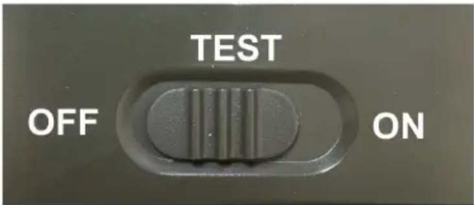 TEST OFF ON