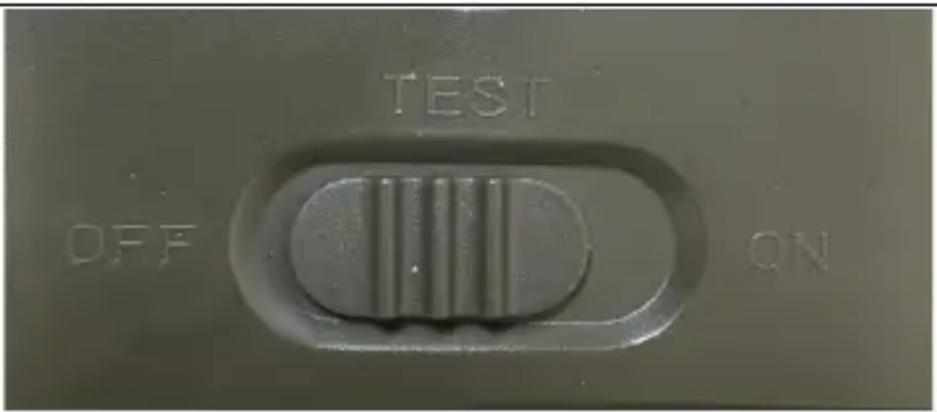 TEST OFF ON