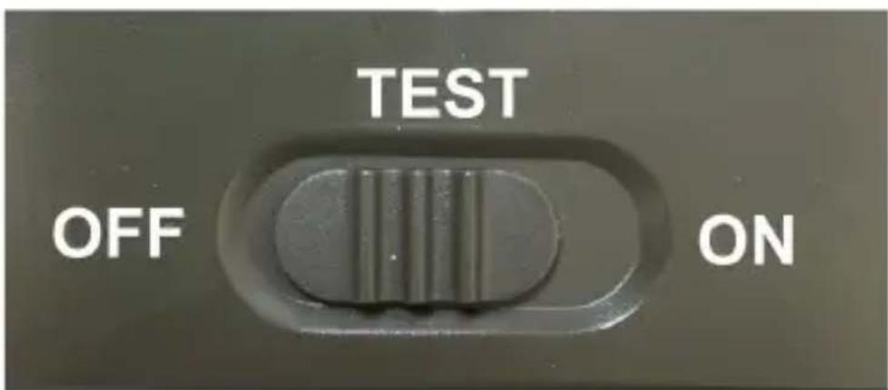 TEST OFF ON