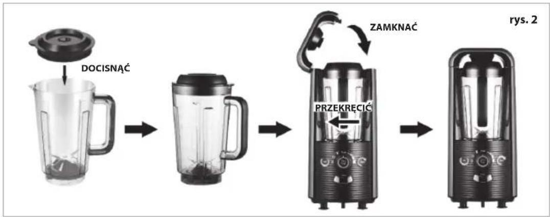 Eldom Smoof BL1000V - MONTAŻ POJEMNIKA MIKSUJĄCEGO - 1