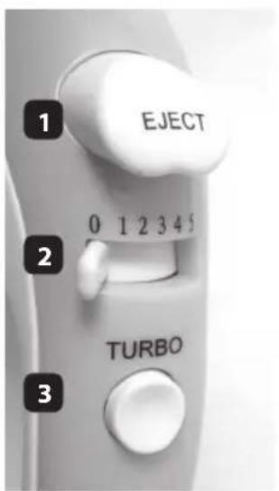 1 EJECT 0 1 2 3 4 5 2 TURBO 3