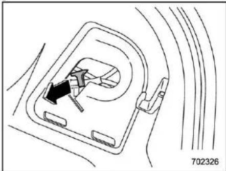 SUBARU Outback Premium (2025) - ▼ If the fuel filler lid cannot be opened (Legacy) - 2
