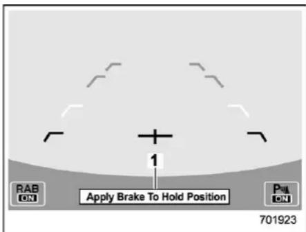 RAB ON Apply Brake To Hold Position Pd ON 701923