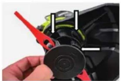 BLAUPUNKT CT5010 - Înlocuirea bobinei de monofilament cu lamele de plastic - 1