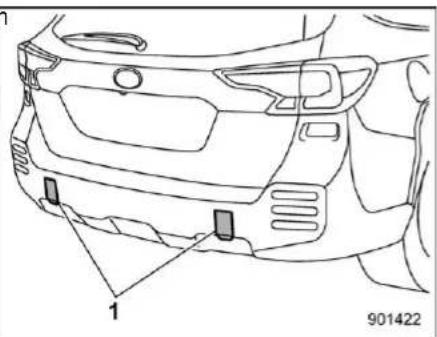 SUBARU Outback Touring (2025) - Rear towing hook: - 1