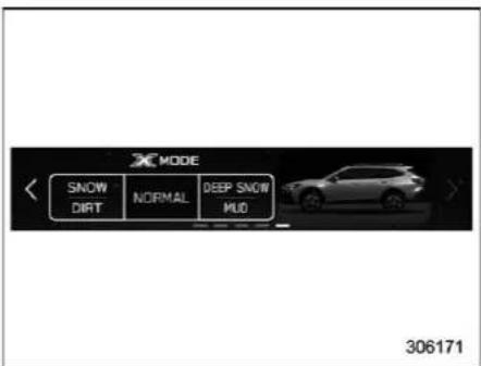 X MODE < SNOW DIRT NORMAL DEEP SNOW MUD 306171