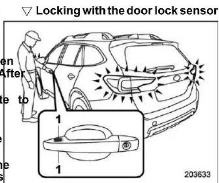 Locking with the door lock sensor en After to 1 1 203633