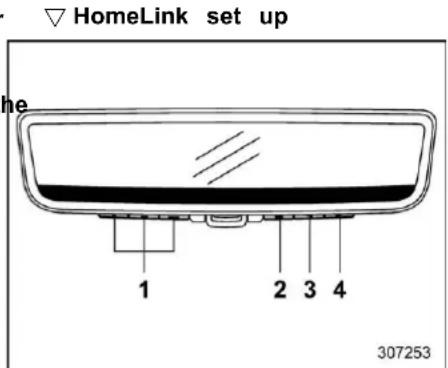 HomeLink set up he 1 2 3 4 307253