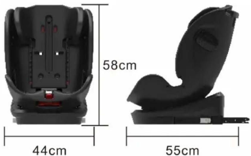 Chipolino Volare - CAR SEAT SIZES - 1