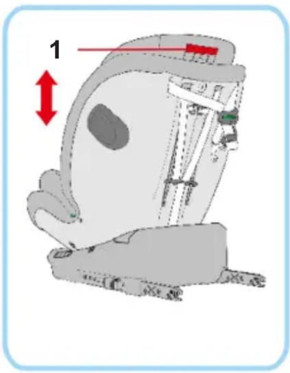 Chipolino Volare - HEAD REST HEIGHT ADJUSTMENT - 1
