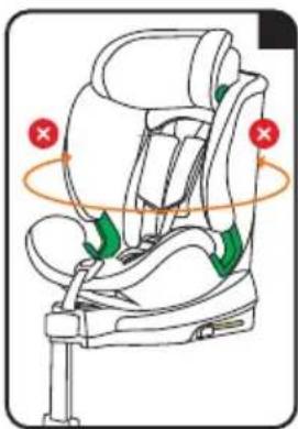 Caretero Turox - Obracanie siedzenia / Rotating the seat / Drehen des Sitzes - 2