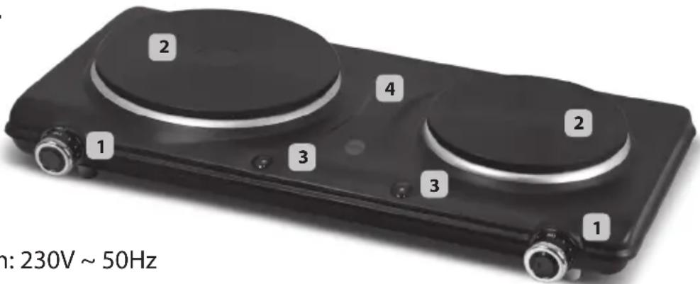 2 1 3 4 3 2 1 n: 230V ~ 50Hz
