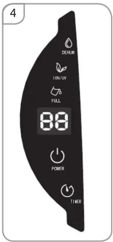 4 DEHUM ION/UV FULL 88 POWER TIMER