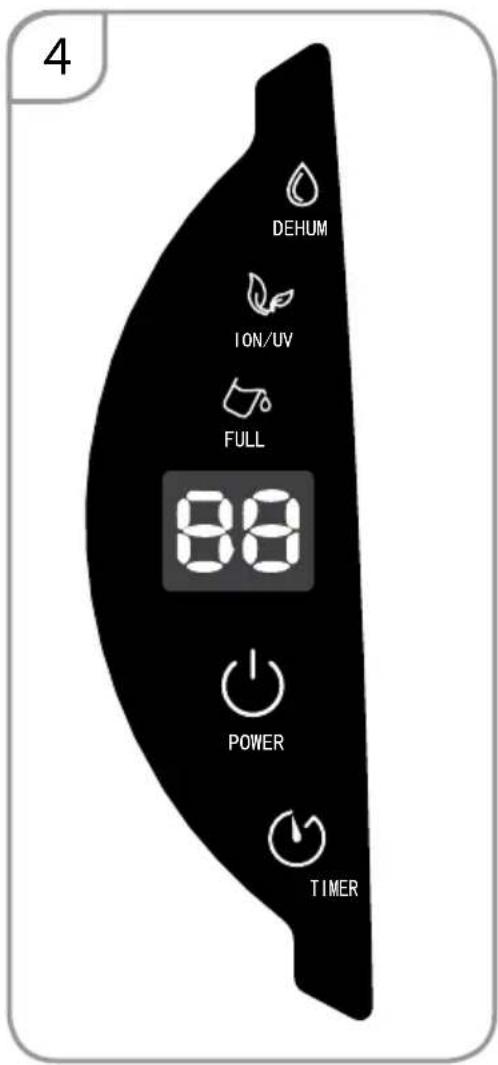 4 DEHUM ION/UV FULL 88 POWER TIMER
