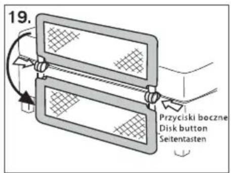 19. Przyciski boczne Disk button Seitentasten