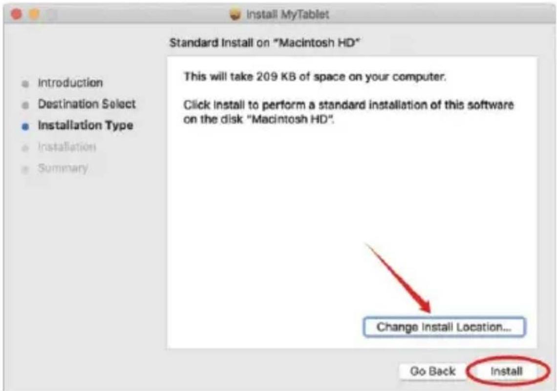 Install MyTablet Standard Install on "Macintosh HD" Introduction Destination Select Installation Type Installation Summary This will take 209 KB of space on your computer. Click install to perform a standard installation of this software on the disk "Macintosh HD". Change Install Location... Go Back Install