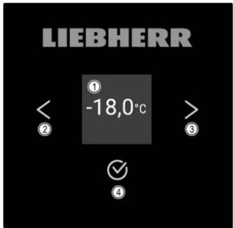 LIEBHERR SFPvg 6501 - Ovládací a indikační prvky - 1