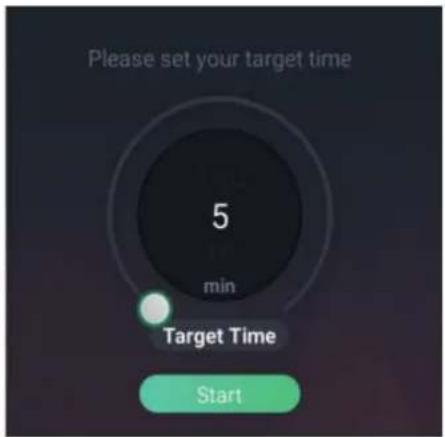 Please set your target time 5 min Target Time Start