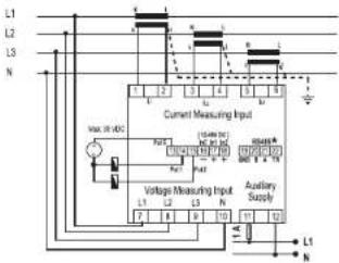 L1 L2 L3 N Current Measuring Input Max. in dB Voltage Measuring Input Audiary Supply L1 L2 L3 N 1 2 3 4 5 6 7 8 9 10 11 12 13 14 15 16 17 18 19 20 21 22 23 24 25 26 27 28 29 30 31 32 33 34 35 36 37 38 39 40 41 42 43 44 45 46 47 48 49 50 51 52 53 54 55 56 57 58 59 60 61 62 63 64 65 66 67 68 69 70 71 72 73 74 75 76 77 78 79 80 81 82 83 84 85 86 87 88 89 90 91 92 93 94 95 96 97 98 99 100