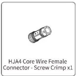 HJA4 Core Wire Female Connector - Screw Crimp x1