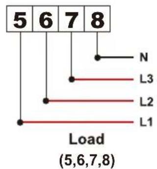 5 6 7 8 N L3 L2 L1 Load (5,6,7,8)
