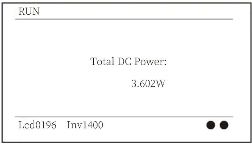 RUN Total DC Power: 3.602W Lcd0196 Inv1400