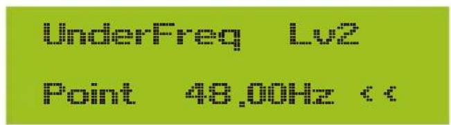 UnderFreq Lv2 Point 48.00Hz <<