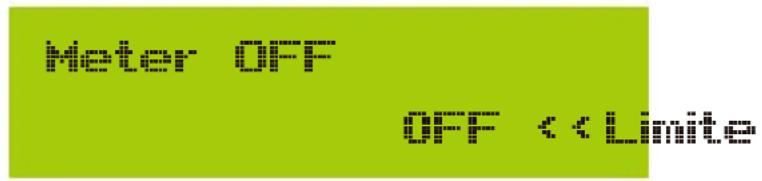 Meter OFF OFF < Limit