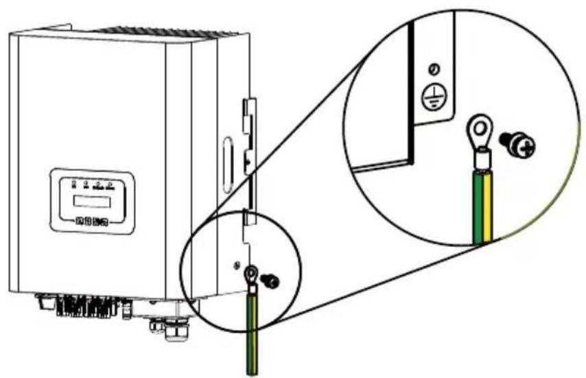 Technical diagram showing a device with labeled components and an inset close-up of its internal structure, including Chinese annotations.