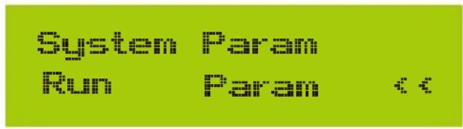System Param Run Param <<