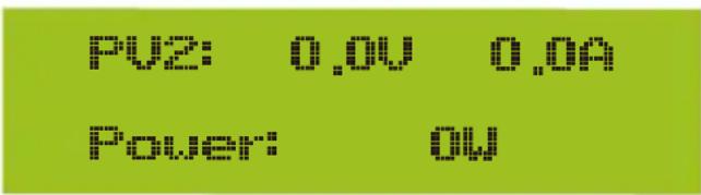 PV2: 0.0V 0.0A Power: 0W