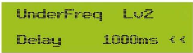 UnderFreq Lv2 Delay 1000ms <<