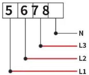5 6 7 8 N L3 L2 L1