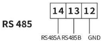RS 485 14 13 12 RS485A RS485B GND