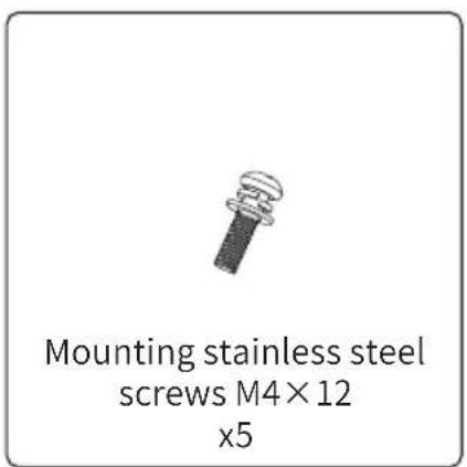 Mounting stainless steel screws M4×12 x5