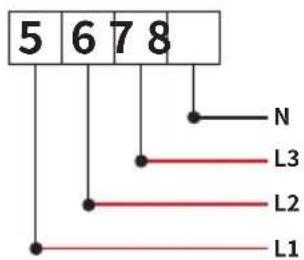 5 6 7 8 N L3 L2 L1