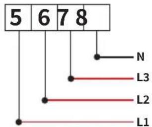 5 6 7 8 N L3 L2 L1