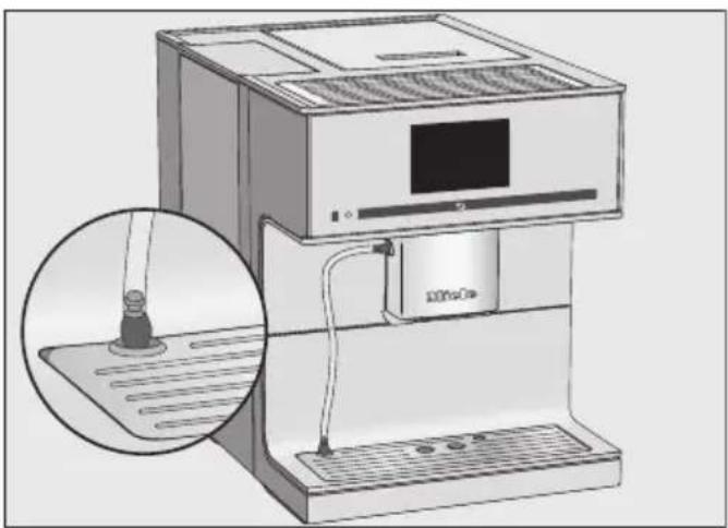 Illustration of a modern water heater with a close-up inset showing its internal components (no text or symbols)