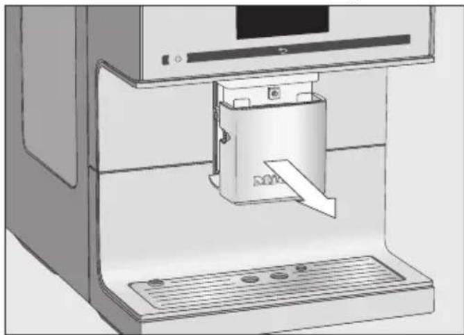 Technical line drawing of a mechanical device with a central component and base plate (no text or symbols)