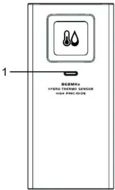 SENCOR SWS 16600 - VEZETÉK NÉLKÜLI PÁRATARTALOM- ÉS HÖMÉRSÉKLET-ÉRZÉKELŐ - 1
