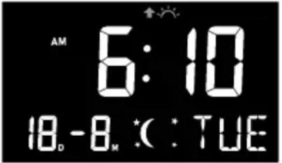 SENCOR SWS 16600 - WYŚWIETLANIE CZASU WSCHODU/ZACHODU SŁOŃCA - 1