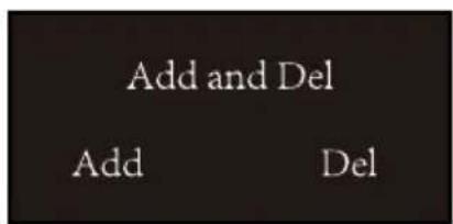 Add and Del Add Del