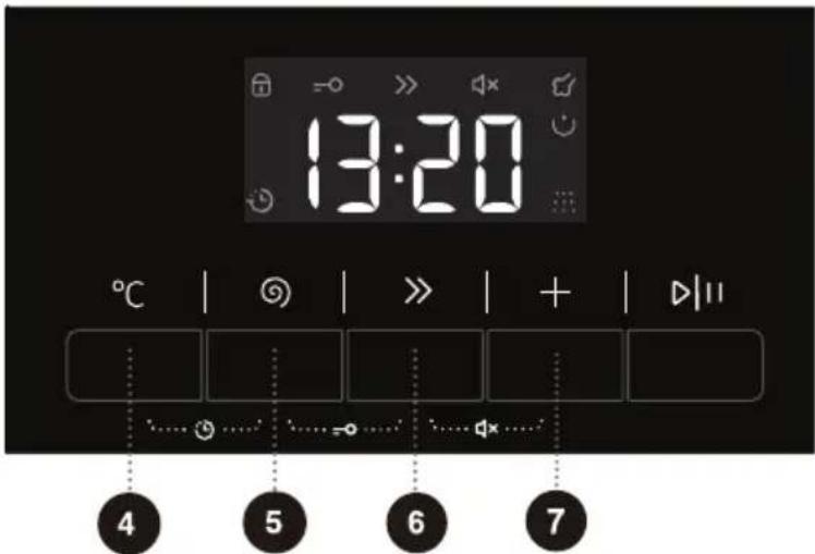 13:20 °C | 5 | >> | + | ▶||| 4 5 6 7