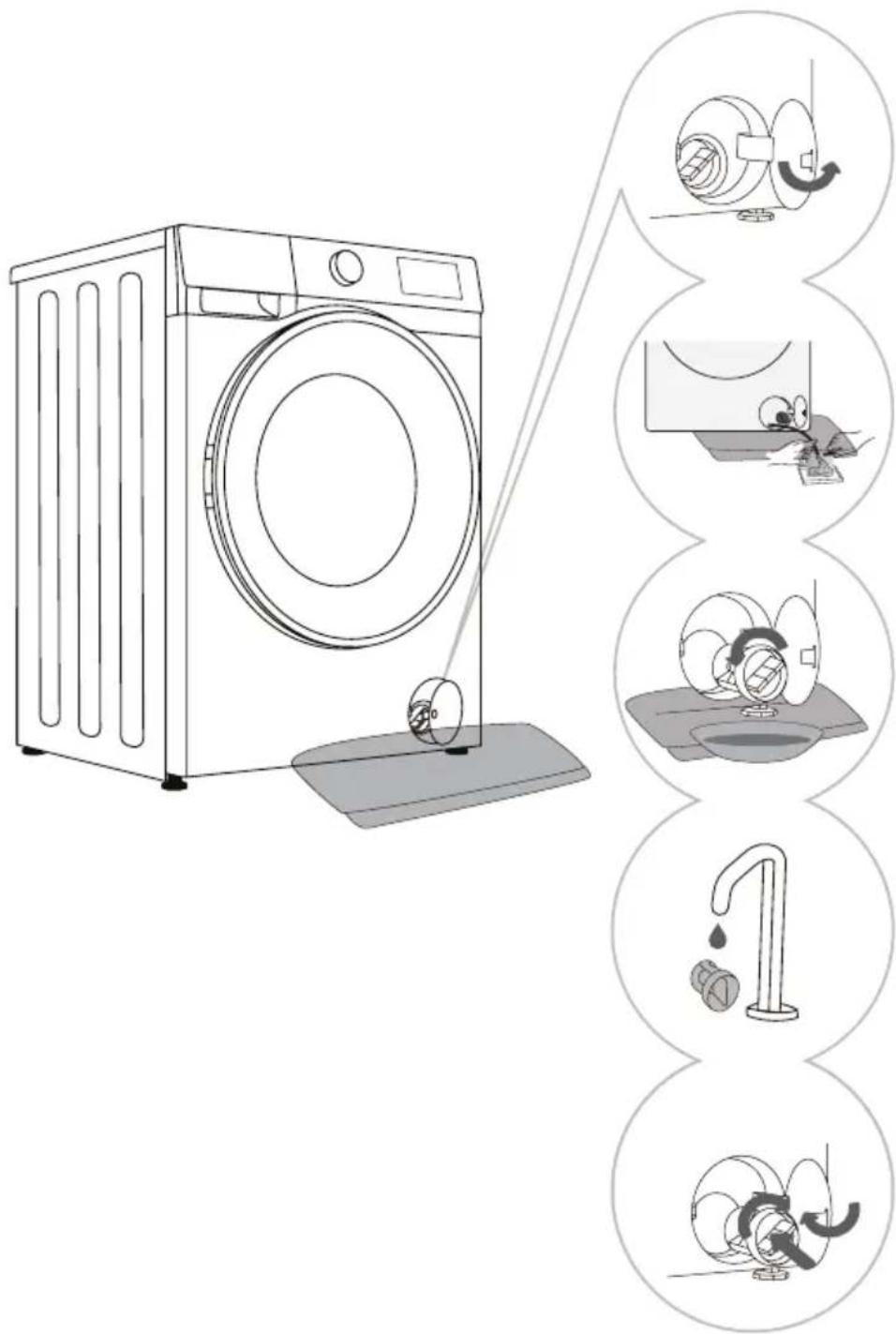 GORENJE WNGPI72SBS - ČIŠTĚNÍ FILTRU ČERPADLA - 1