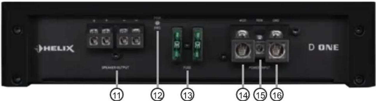 HELIX D ONE POWEROUTPUT 11 12 13 14 15 16