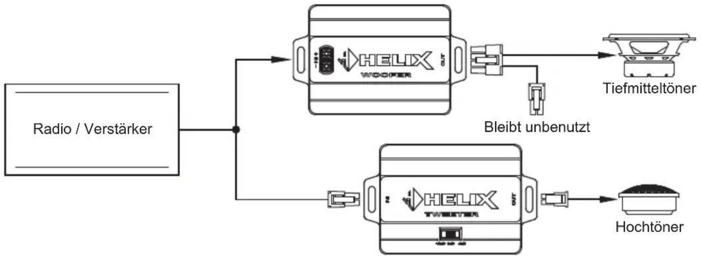 Helix S 4X - Anschluss der Flex-Crossover Frequenzweiche (S 62C / S 42C) - 2