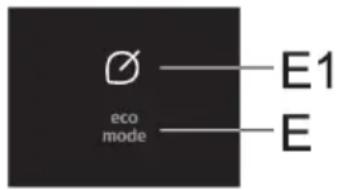 eco mode E1 E