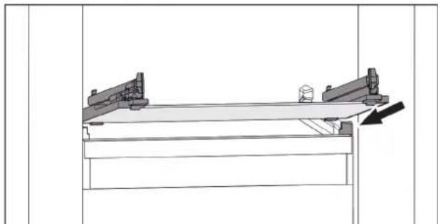 LIEBHERR KGNsd 57Vc03 - Vyzjmutí / vsazení skleněné desky - 2